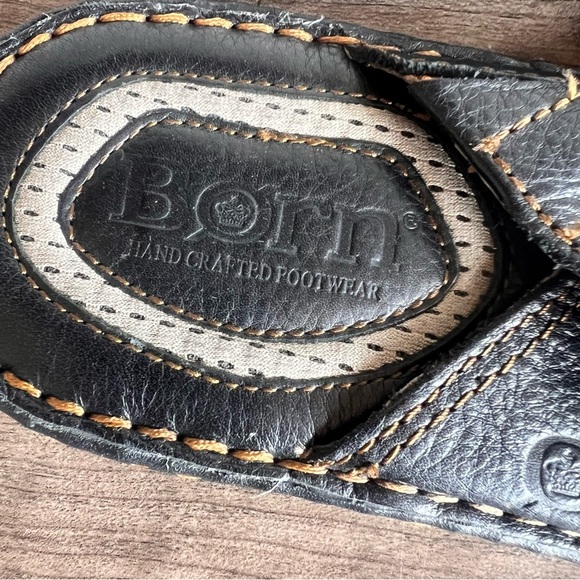 BORN Jared Open Toe Men\'s Leather Slide Sandal Size 10 #564A